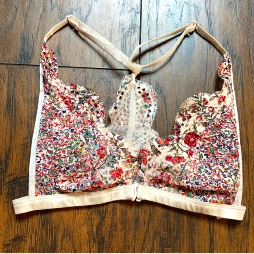 Victoria Secret Floral Racerback Bra XSMALL